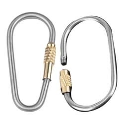 titanium screw lock carabiner clip keyring high strength, quick release for outdoor adventures