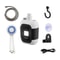 Portable Electric Shower Pump with Flashlight Ideal for Travel, Camping, and Beach Use