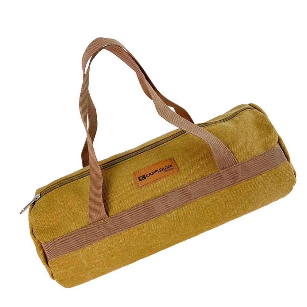 Large Capacity Canvas Camping Tool Storage Bag Tent, Hammer & Ground Nail Organizer for Outdoor Adventures