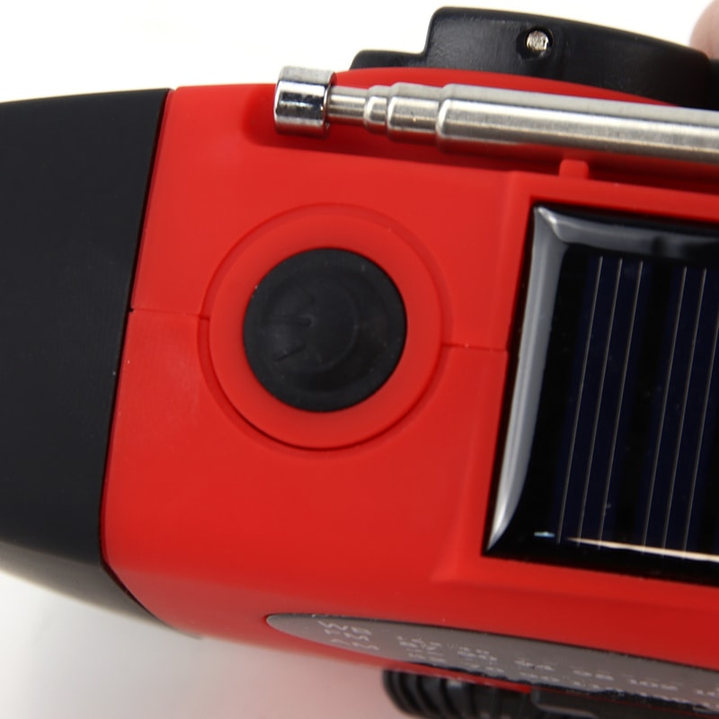 Multifunctional Solar Hand Crank Radio with Flashlight, USB Charging, and Emergency Power Bank