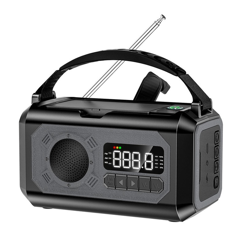 Emergency Weather Radio With Hand Crank Radio And Solar Charging 7