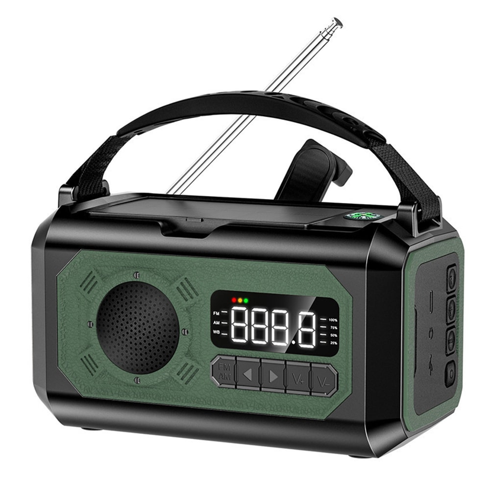 Emergency Weather Radio With Hand Crank Radio And Solar Charging 8