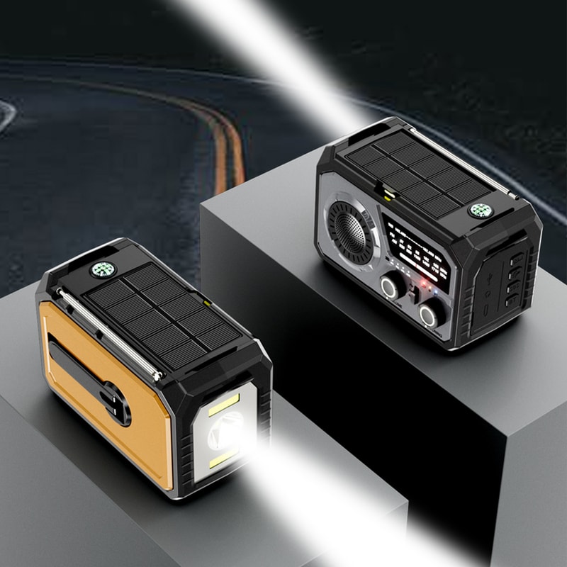 StormReady Emergency Weather Radio with Hand Crank, Solar Charging and SOS Light