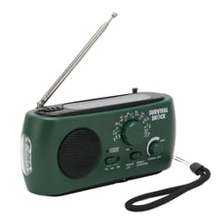 portable hand crank radio with solar charging led torch emergency radio