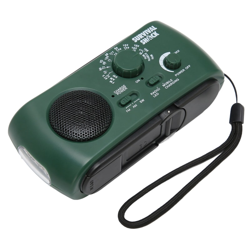 Portable Hand Crank Radio With Solar Charging LED Torch Emergency Radio 2