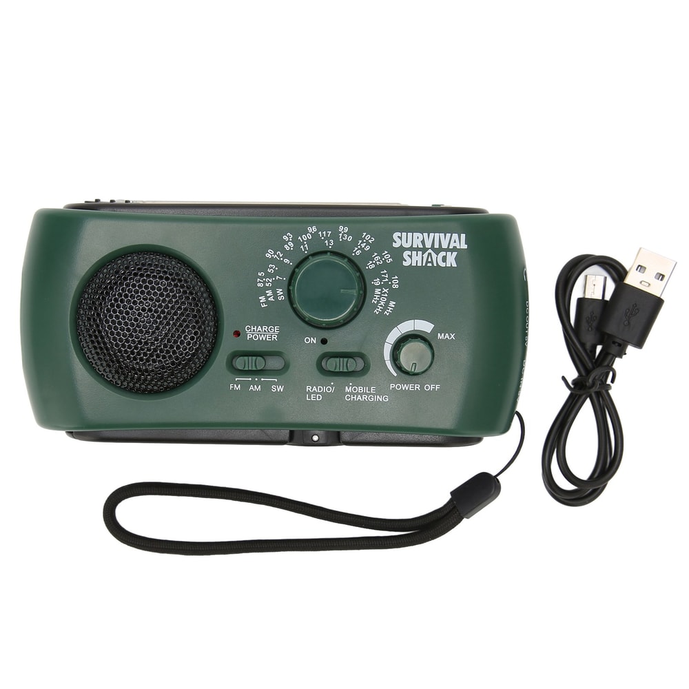 Portable Hand Crank Radio With Solar Charging LED Torch Emergency Radio 6