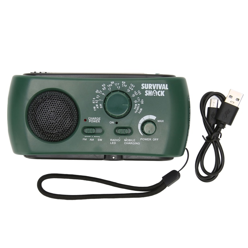 Portable Hand Crank Radio With Solar Charging LED Torch Emergency Radio 6