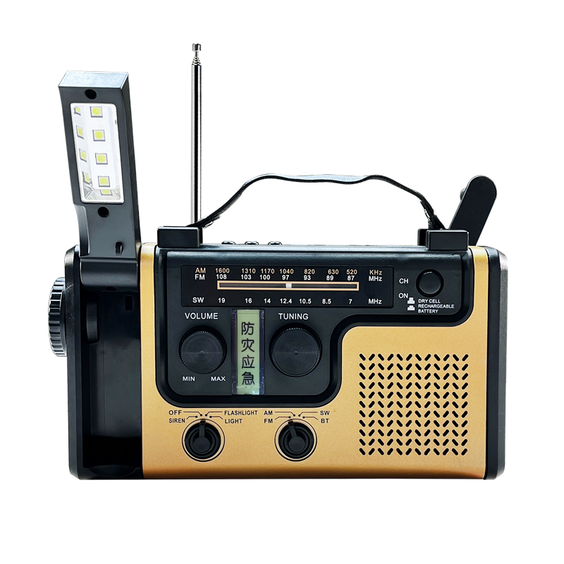 StormReady Bluetooth Emergency Weather Radio with Solar Hand Crank Charger