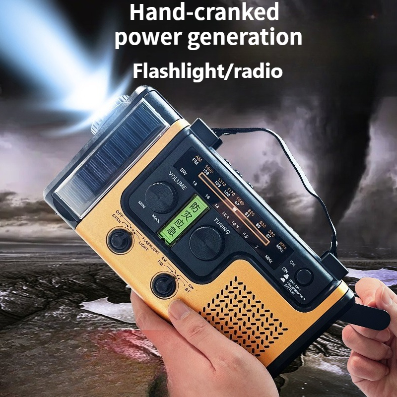 StormReady Bluetooth Emergency Weather Radio with Solar Hand Crank Charger