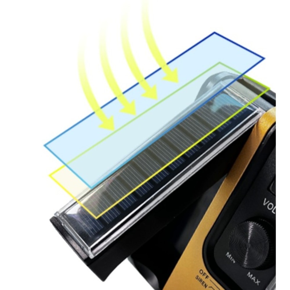 StormReady Bluetooth Emergency Weather Radio with Solar Hand Crank Charger