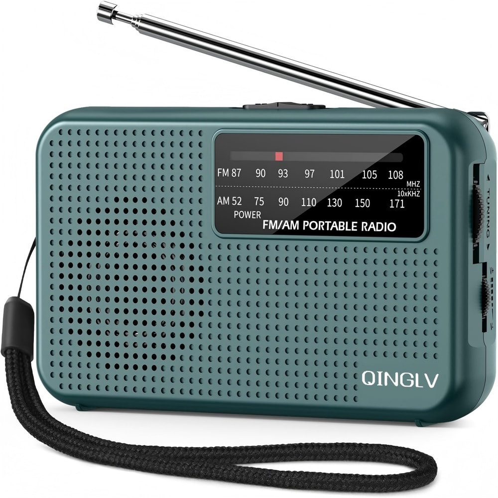 Portable AM FM Pocket Radio Battery Operated With Headphone Jack For Walking And Emergency Use 0