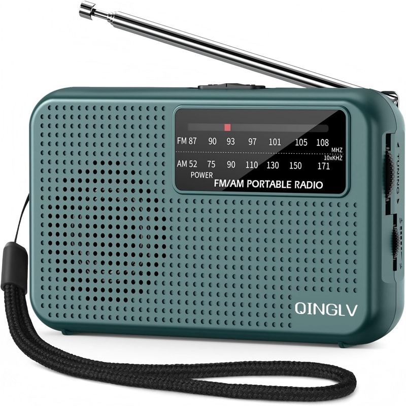 Portable AM FM Pocket Radio Battery Operated With Headphone Jack For Walking And Emergency Use 0