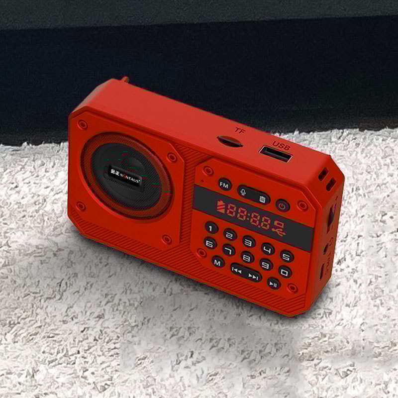 PocketTune Portable FM Radio Bluetooth Speaker With Recording 5