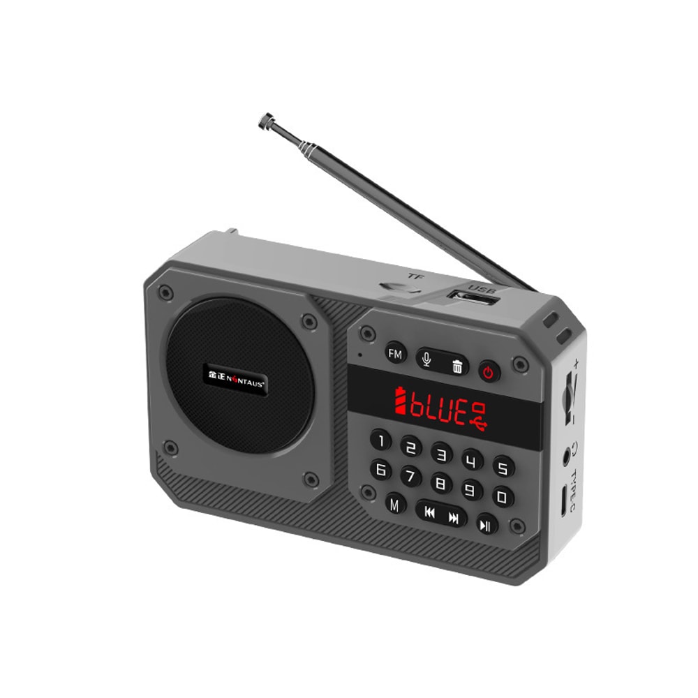 PocketTune Portable FM Radio Bluetooth Speaker With Recording 7