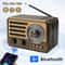 Portable Bluetooth AM FM Radio with LED Flashlight