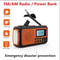 Emergency Solar Radio With Hand Crank LED Flashlight For Blackouts And Outdoor Survival 4