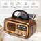 Retro Bluetooth Radio with Solar Charging Portable AM FM Speaker