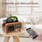 Retro Bluetooth Radio with Solar Charging Portable AM FM Speaker