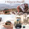 Retro Bluetooth Radio with Solar Charging Portable AM FM Speaker