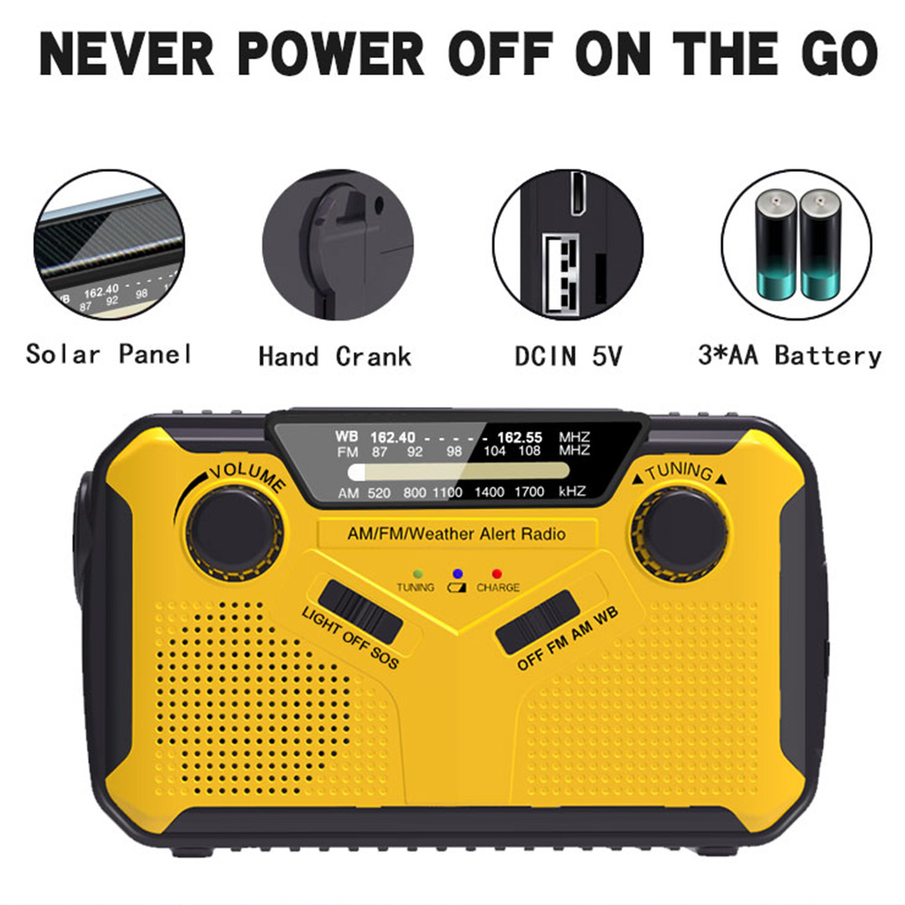 StormReady Hand Crank Emergency Radio With Flashlight And Power Bank 3