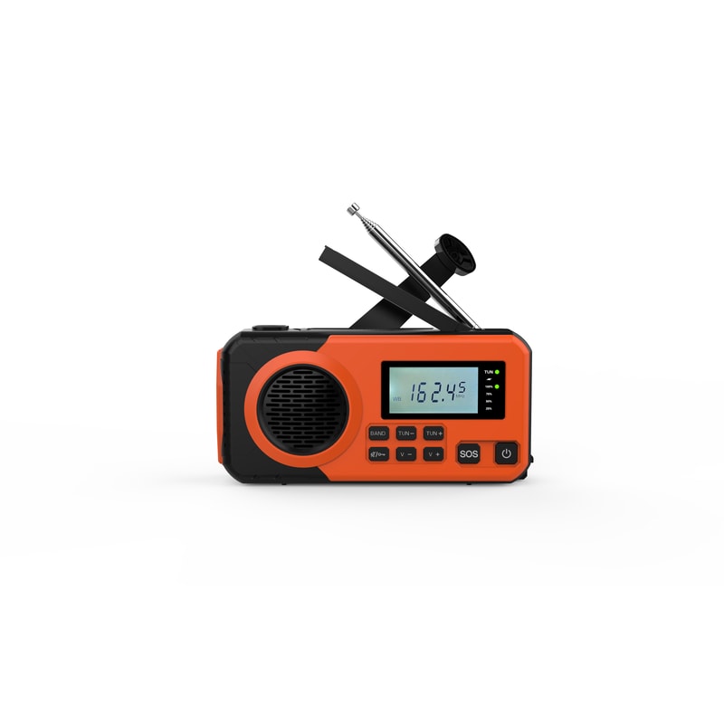 Solar Hand Crank Emergency Weather Radio With Flashlight And Phone Charger 0