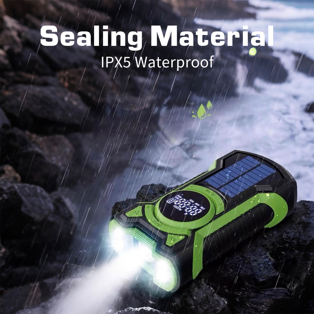 StormReady Emergency Weather Radio With Bluetooth And Hand Crank Solar Power 2