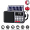Solar Portable FM Radio Bluetooth Speaker with LED Light and USB Player