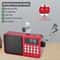 Solar Portable FM Radio Bluetooth Speaker with LED Light and USB Player