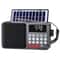 Solar Portable FM Radio Bluetooth Speaker with LED Light and USB Player