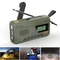 Solar Emergency Radio With Bluetooth Flashlight And Hand Crank 0