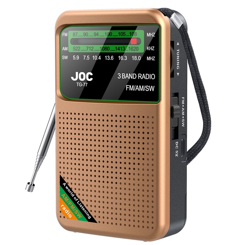 Rechargeable Portable AM FM SW Pocket Radio With Earphone And LCD Display 6