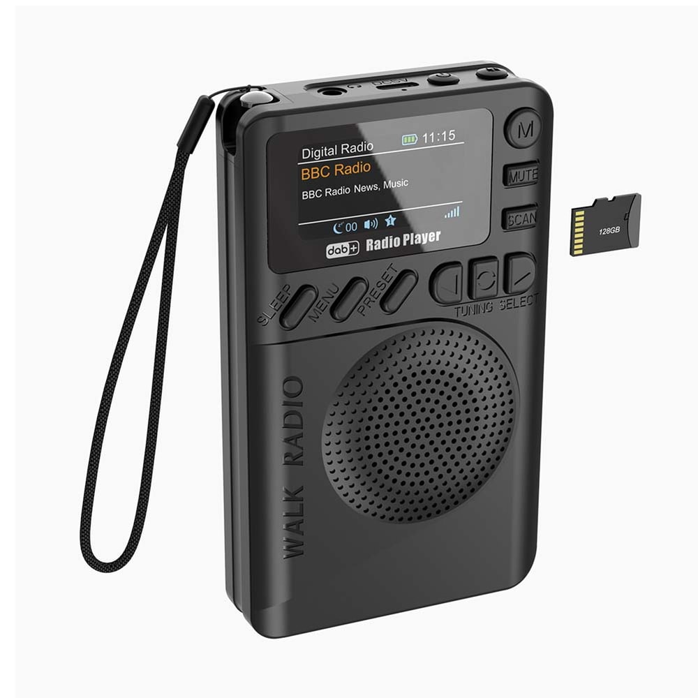 Portable DAB FM Radio With Bluetooth Speaker Player And Headphone Jack 2