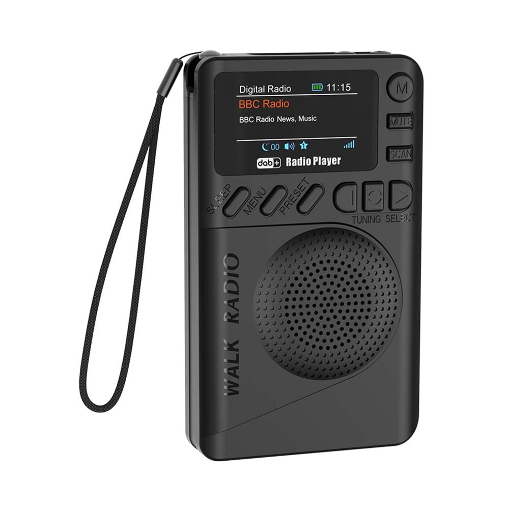 Portable DAB FM Radio With Bluetooth Speaker Player And Headphone Jack 0