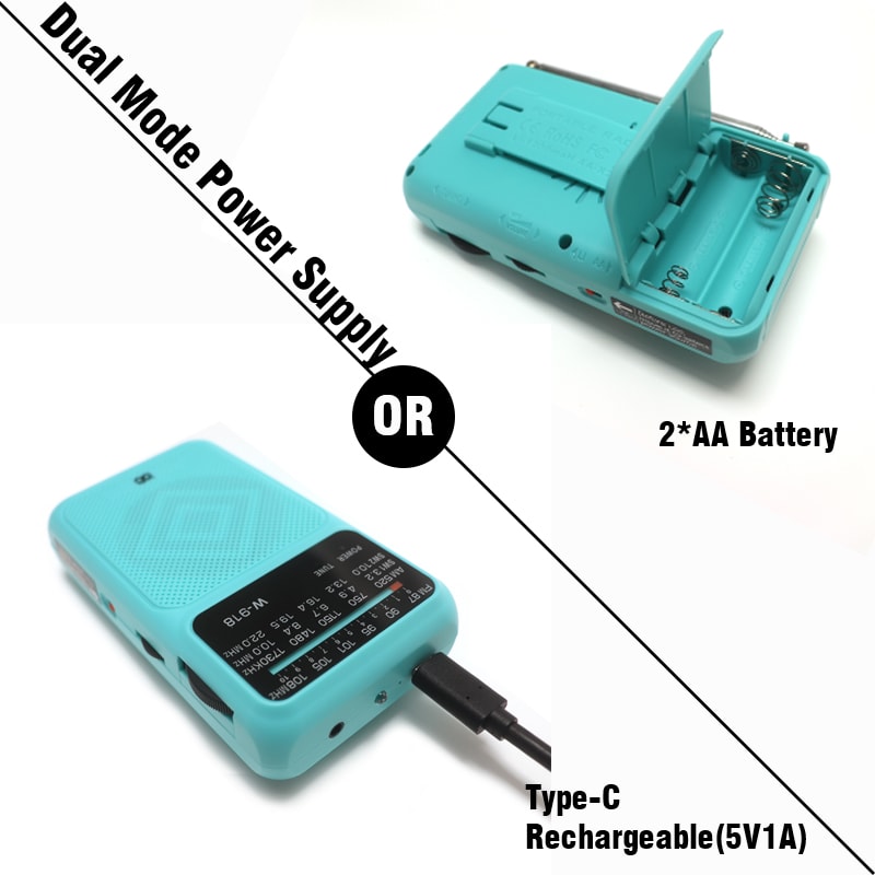 Emergency Survival Radio With Flashlight Portable AM FM SW Radio Rechargeable 3