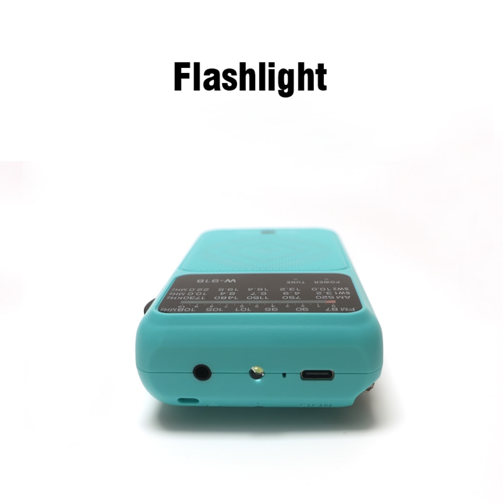 Emergency Survival Radio With Flashlight Portable AM FM SW Radio Rechargeable 1