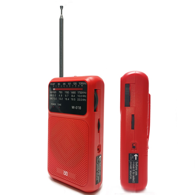 Emergency Survival Radio With Flashlight Portable AM FM SW Radio Rechargeable 4