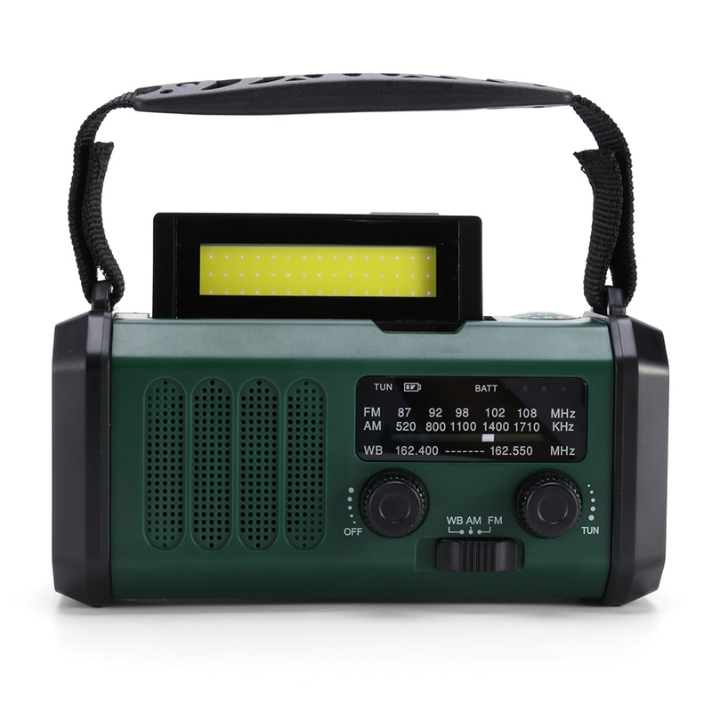Hand Crank Emergency Radio With Solar Charging Flashlight And Power Bank 4