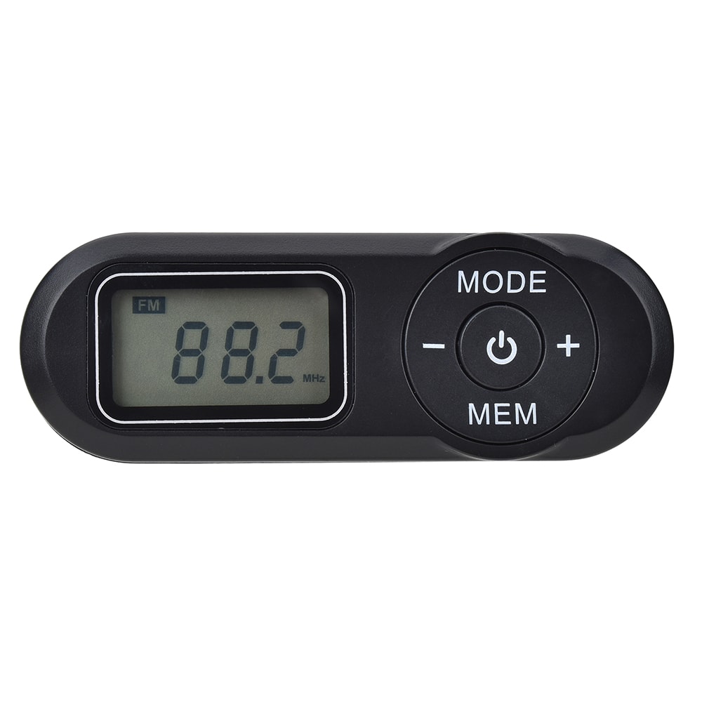 Portable FM Radio with LCD Display and Headphones