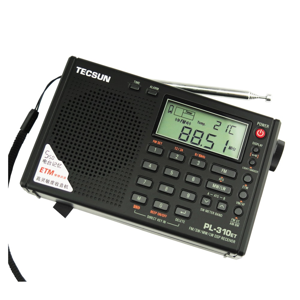 Full Band Portable AM FM Shortwave Radio with Digital Display