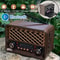 Retro Bluetooth Radio With AM FM And Flashlight Rechargeable Vintage Portable Speaker 1