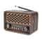 Retro Bluetooth Radio With AM FM And Flashlight Rechargeable Vintage Portable Speaker 0