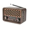 Retro Bluetooth Radio With AM FM And Flashlight Rechargeable Vintage Portable Speaker 0