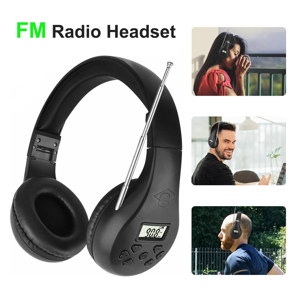 Portable FM Radio Headset with Digital Display for Conferences and Simultaneous Interpretation