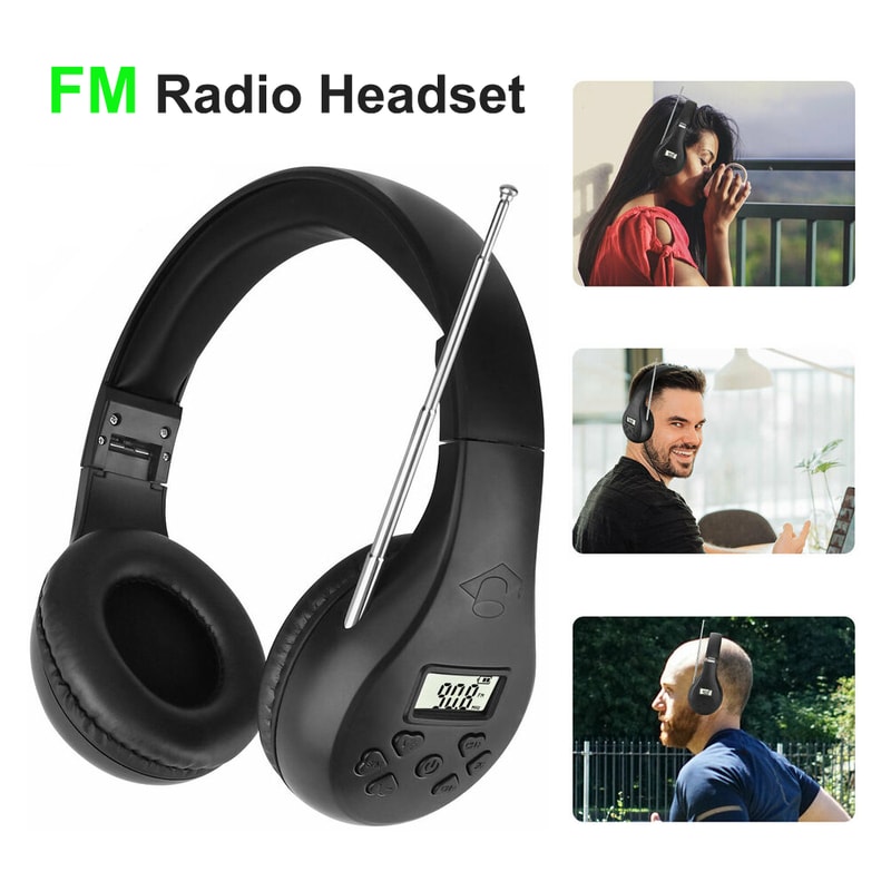 Portable FM Radio Headset with Digital Display for Conferences and Simultaneous Interpretation