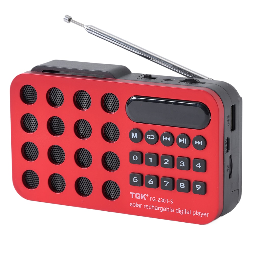 Solar Emergency Radio Portable FM Bluetooth Speaker With USB Card 4
