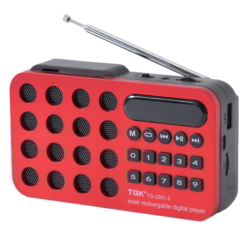 Solar Emergency Radio Portable FM Bluetooth Speaker With USB Card 4