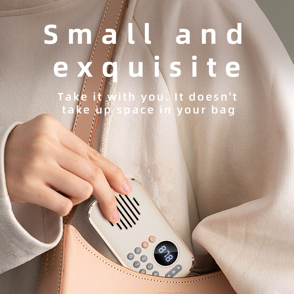 Portable FM Radio Bluetooth Speaker Rechargeable Pocket Radio with USB Playback