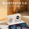 Portable FM Radio Bluetooth Speaker Rechargeable Pocket Radio with USB Playback
