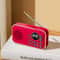Portable FM Radio Bluetooth Speaker Rechargeable Pocket Radio with USB Playback