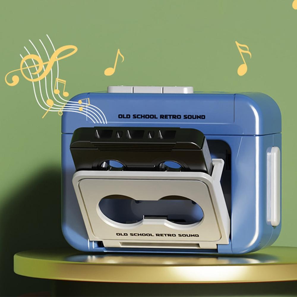 Retro Cassette Recorder Keychain Gift Mini Recordable Couple Keepsake